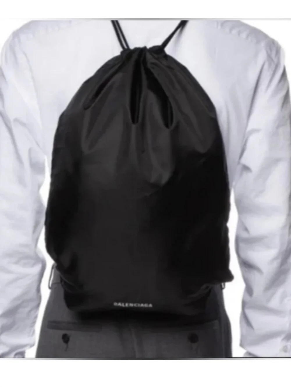 balenciaga drawstring leather backpack Everyday Black 12973422 Balenciaga - Explorer Canvas Drawstring